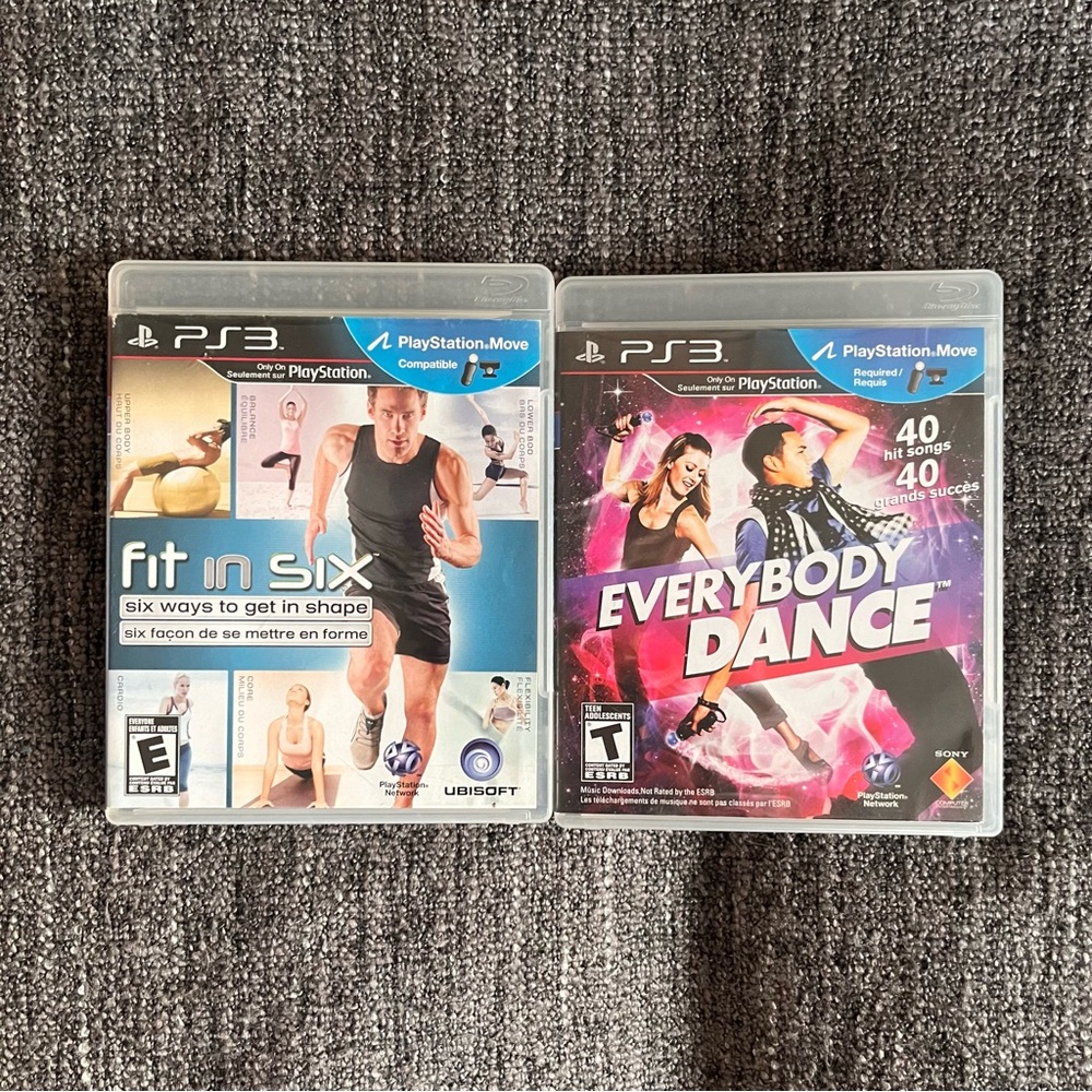 PS3 Active Game Lot Fitness‎ and Dance 2 games